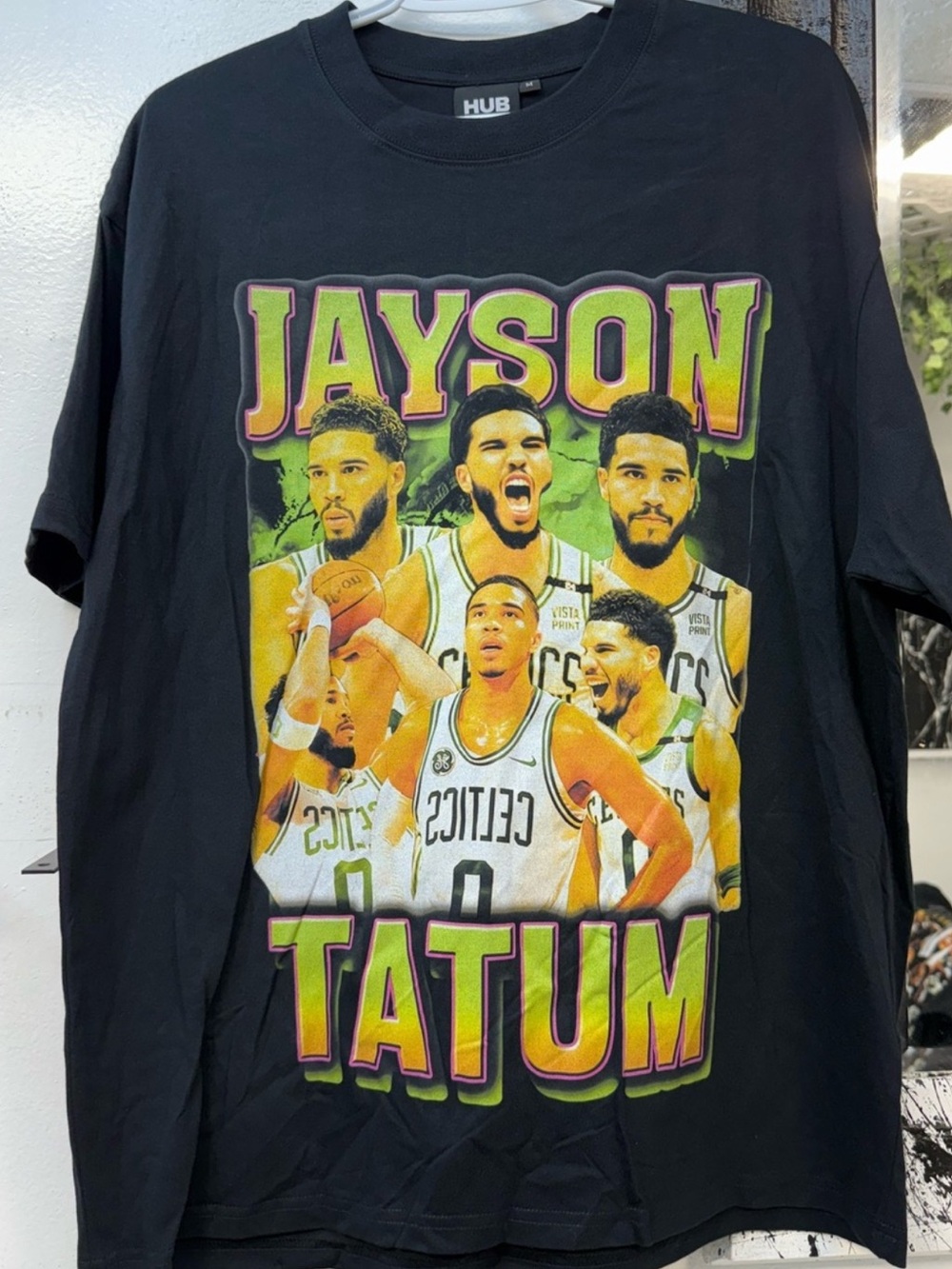 Jayson Tatum nba Boston Celtics Black Graphic Basketball T-Shirt